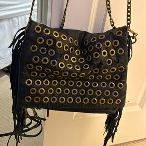 Black Leather handbag.